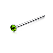 1.4mm Stone Silver Straight Nose Stud NSKA-54